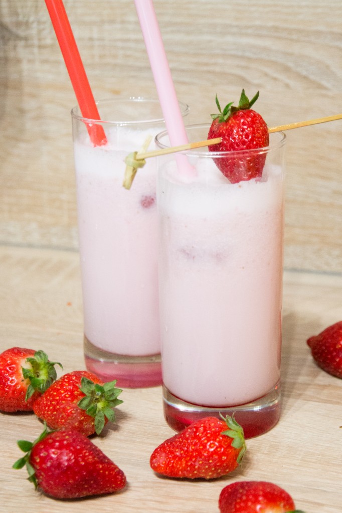 lait fraise léger